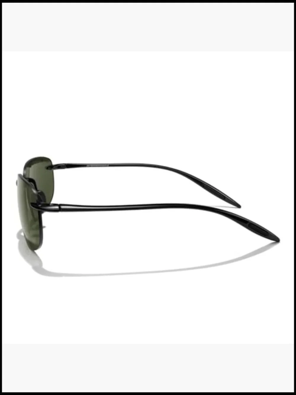Rectangular Rimless Sunglasses for Running Fishing Golf Driving UV Protection